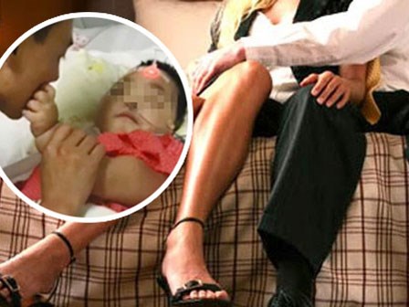 Bé 2 tuổi bị nhân tình của mẹ bạo hành tới hôn mê vì quấy khóc