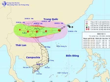 Bão số 3 tăng tốc, Hà Nội hứng bão