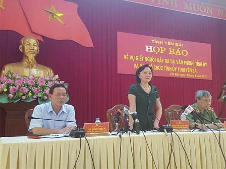 Họp báo vụ Bí thư Yên Bái bị bắn tử vong