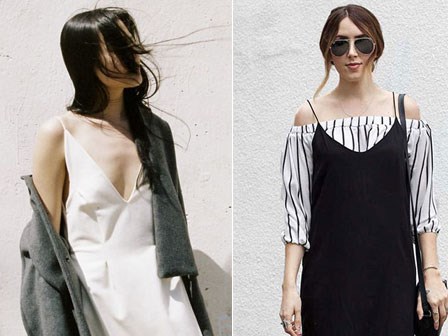 Mấy ngày mát trời, hãy thử những cách kết hợp này với váy slip dress