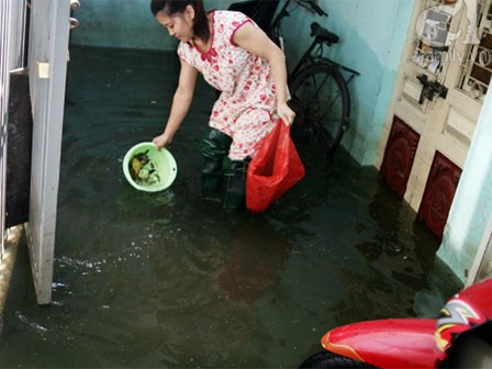 Hà Nội: Bão số 3 đã qua 1 tuần, dân Tứ Liên vẫn chịu cảnh nước bẩn ngập tận giường, đỉa, rác bơi trong nhà