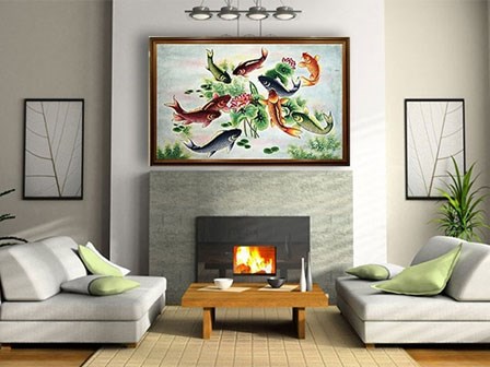 Chọn tranh phong thủy hợp mệnh tăng vượng khí phát tài ngay