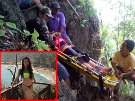 Trốn kẻ cưỡng hiếp, nữ du khách người Mỹ rơi xuống vực núi sâu 45m