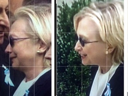 Nghi án người đóng thế bà Hillary Clinton