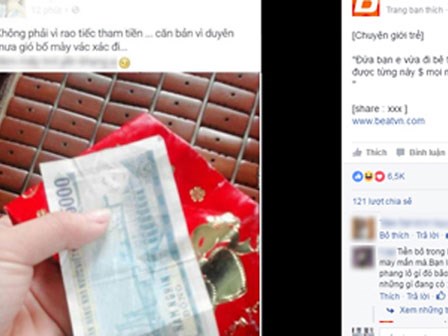 Bi hài chuyện bê tráp nhận phong bao 5k, 'ba que xỏ lá'
