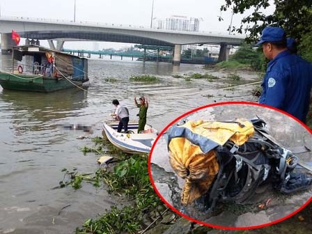 Phát hiện thi thể đeo ba lô đầy đá trôi trên sông Sài Gòn