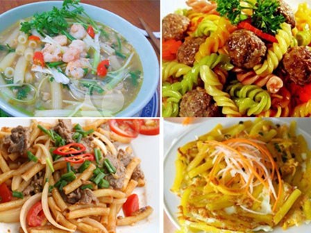 Công thức chế biến các món ngon từ nui khiến cả nhà 