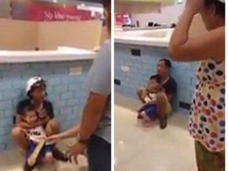 Thanh niên nghi ngáo đá dùng dao kề cổ bé trai trong siêu thị