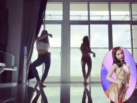 Ngọc Trinh nhảy sexy dance khoe vòng 3 gợi cảm