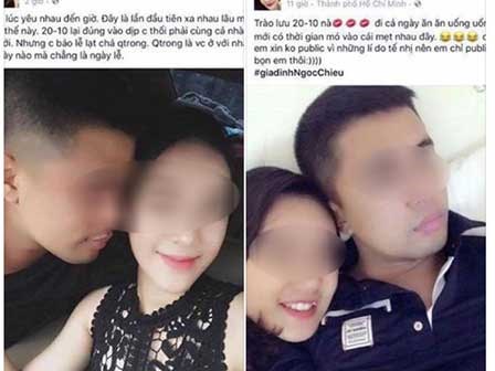 Hai phụ nữ cùng đăng ảnh hạnh phúc bên... một ông chồng trên Facebook khiến dân tình kinh ngạc