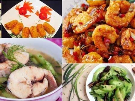 Thực đơn cho ngày cuối tuần trở gió