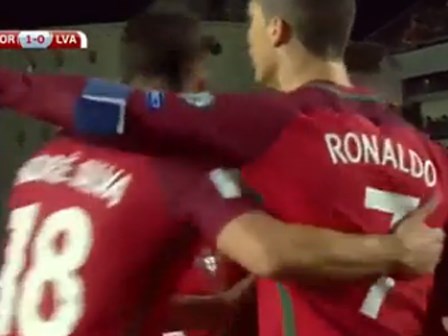 Ronaldo lập cú đúp, Bồ Đào Nha đại thắng Latvia