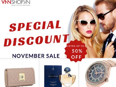 Mùa đông không đơn điệu, hàng hiệu November Sale!