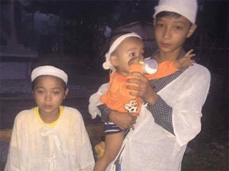 Xót xa mẹ qua đời, bố đi biệt tích, 3 con nhỏ thành trẻ mồ côi