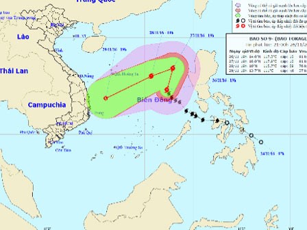 Dự báo thời tiết hôm nay (27.11): Tin mới nhất về bão số 9 trên biển Đông