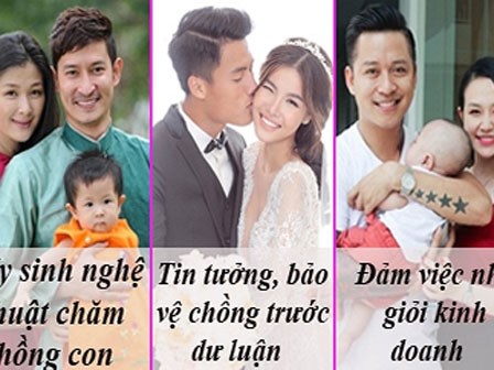 Vợ sao nam Việt đã làm gì để 'trói' trái tim của những ông chồng gắn mác đào hoa?