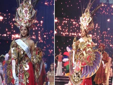 Vấp ngã, rơi mũ áo trên sân khấu, Khả Trang vẫn thắng giải trang phục đẹp nhất tại Miss Supranational 2016