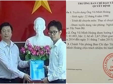 Cơ duyên của vụ phó thần tốc Vũ Minh Hoàng