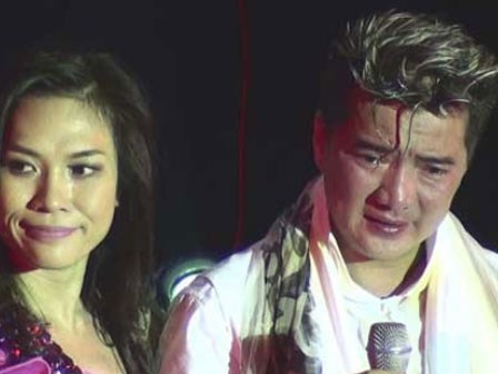 Không những bị xã hội đen xé áo đòi nợ Mr Đàm từng bị tấn công thảm hại