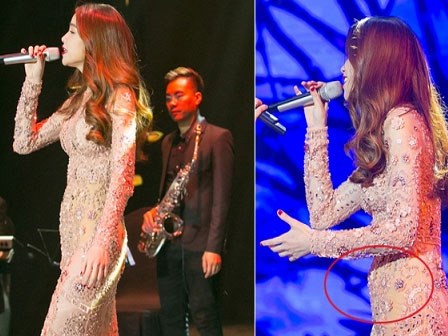 Ca sĩ Hồ Ngọc Hà lộ vòng 2 to bất thường