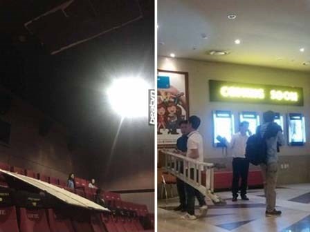Hà Nội: Xem phim ở rạp Lotte Kangnam bị trần thạch cao rơi trúng, hai người đi cấp cứu