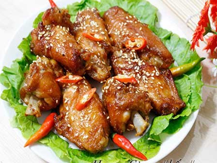 Cánh gà chiên chua cay ngon mê say cho Tết Dương lịch