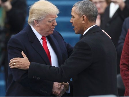 Giây phút Trump tiễn Obama trở về cuộc sống đời thường