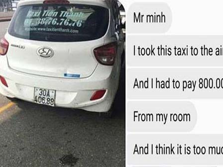 Khách nước ngoài đi từ Bờ Hồ đến Nội Bài bị tài xế taxi 