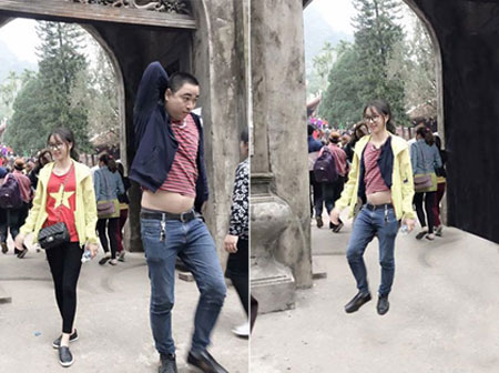 Nhờ cao nhân trên mạng xóa hộ chiếc bụng ngấn mỡ, cô gái trẻ nước mắt lưng tròng khi bị biến thành... bà mẹ bỉm sữa-5