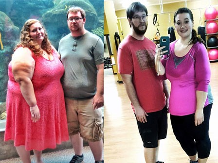 Cặp đôi nặng gần 350kg giảm cân ngoạn mục trong 12 tháng