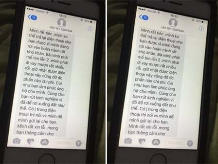 Tên trộm bá đạo, nhắn tin dài cả trang giấy lý do không trả lại iPhone cho khổ chủ