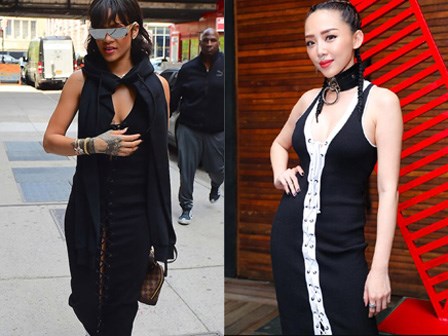 Đụng váy hàng hiệu, Tóc Tiên liệu có vượt qua nổi Rihanna