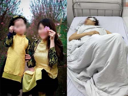 Người vợ xinh đẹp bị chồng đâm trọng thương: “Em vào viện rồi mà anh ấy vẫn đuổi đánh