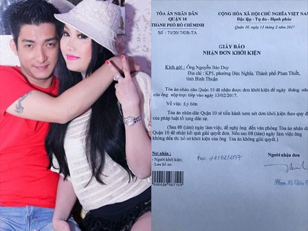 Chồng trẻ Phi Thanh Vân công khai ảnh nộp đơn ly hôn đúng ngày Valentine