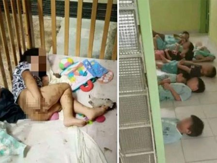 Bức ảnh trẻ em phải nằm đất, ăn hoa quả thối và thậm chí là phân gây phẫn nộ tại Trung Quốc