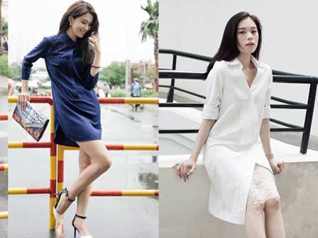 Thời tiết mát mẻ, nàng công sở tha hồ đẹp xinh với đủ kiểu váy sơmi đến sở làm mỗi ngày