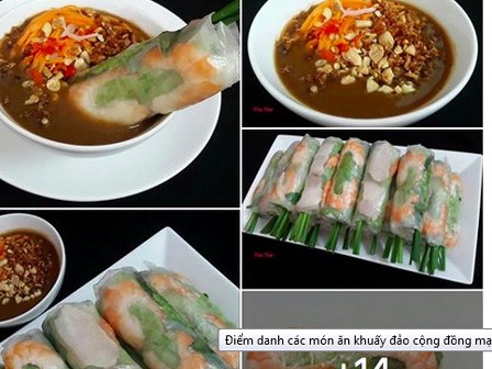Điểm danh các món ăn