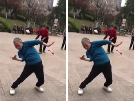 'Phục sát đất' cụ bà tập dưỡng sinh kết hợp nhảy hiphop cực sung