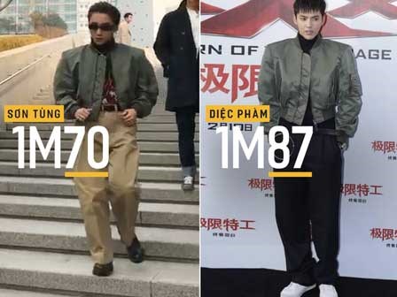 Sơn Tùng cao 1m70, Ngô Diệc Phàm cao 1m87, và thế là xảy ra 