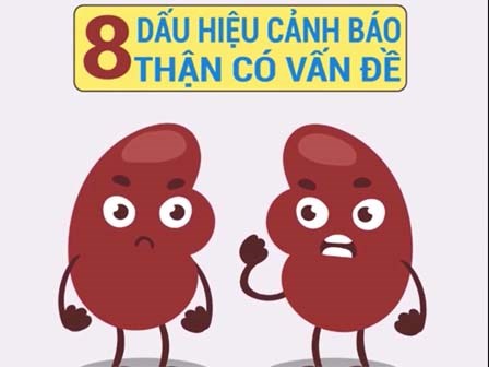 8 dấu hiệu cảnh báo thận không khỏe
