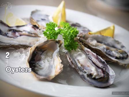 10 thức ăn để tăng cường ham muốn tình dục