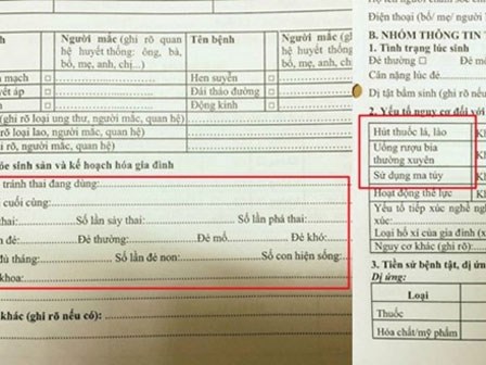 Sở Y tế Hà Nội nói gì về phiếu hỏi học sinh cấp một khám thai?