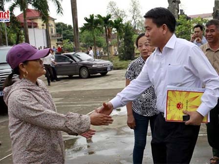 Hình ảnh Đồng Tâm ngày gặp Chủ tịch HN Nguyễn Đức Chung