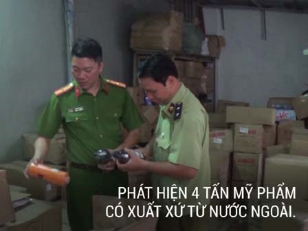 Tịch thu 4 tấn mỹ phẩm nhập lậu