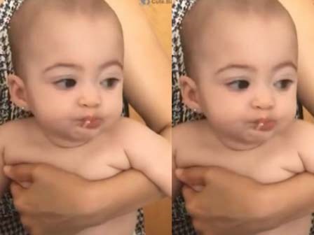 Video: Cậu bé với đôi mắt to tròn mút sợi mì khiến người xem phát cuồng