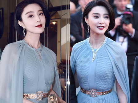 Cannes 2018: Phạm Băng Băng nhuộm xanh thảm đỏ, hở ngực vẫn được tận dụng triệt để-34