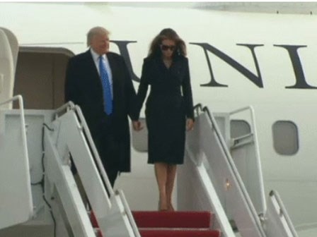 7 khoảnh khắc bất bình thường của Tổng thống Donald Trump và Đệ nhất phu nhân Melania