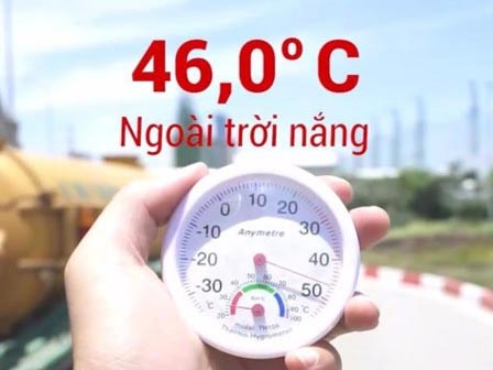 Khi Hà Nội nóng kỷ lục: Yên xe máy 68 độ C, ôtô 72 độ C