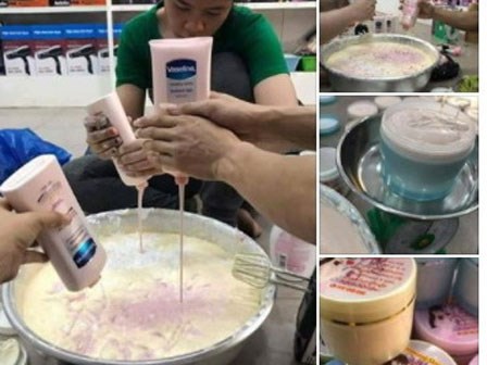 Loạt ảnh sản xuất kem trộn tại gia gây xôn xao mạng xã hội Thái Lan