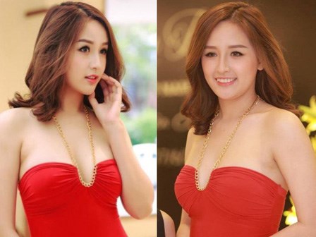 Mai Phương Thúy để lộ cằm nọng và vòng 2 to bất thường trong ảnh chưa photoshop